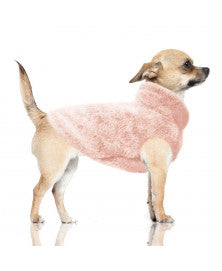 Koiran roosa keinoturkistakki